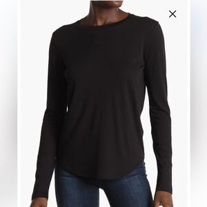 Vince Little Boy Pima Cotton Modal Long Sleeve Tee Medium